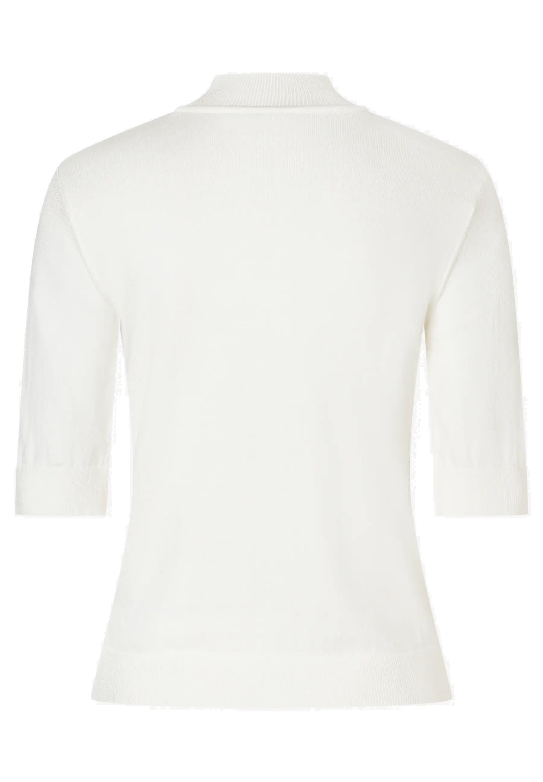 Strick-T-Shirt aus Viskose - 0041 - Weiß