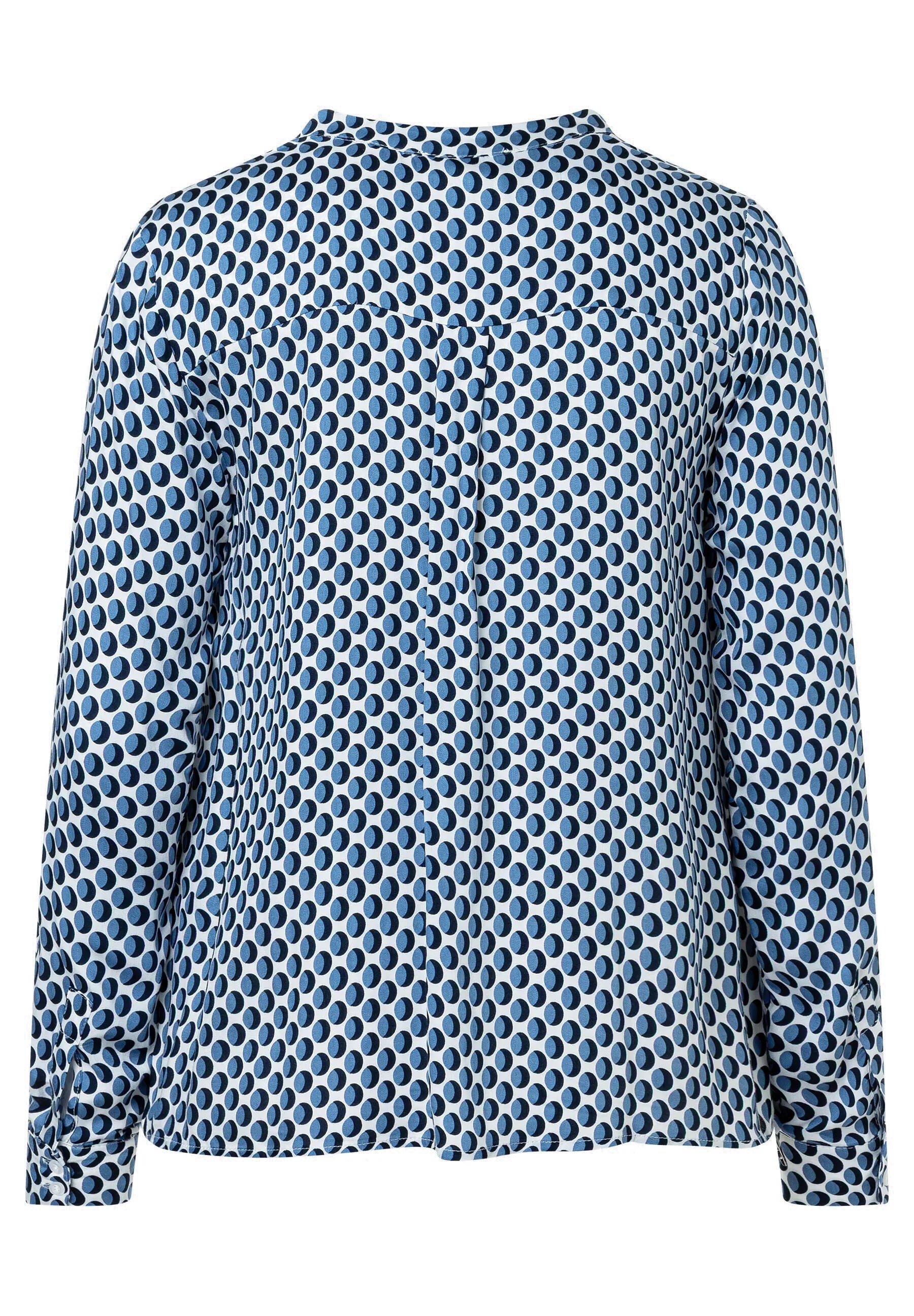 Bluse mit V-Auschnitt - 3334 - Blau