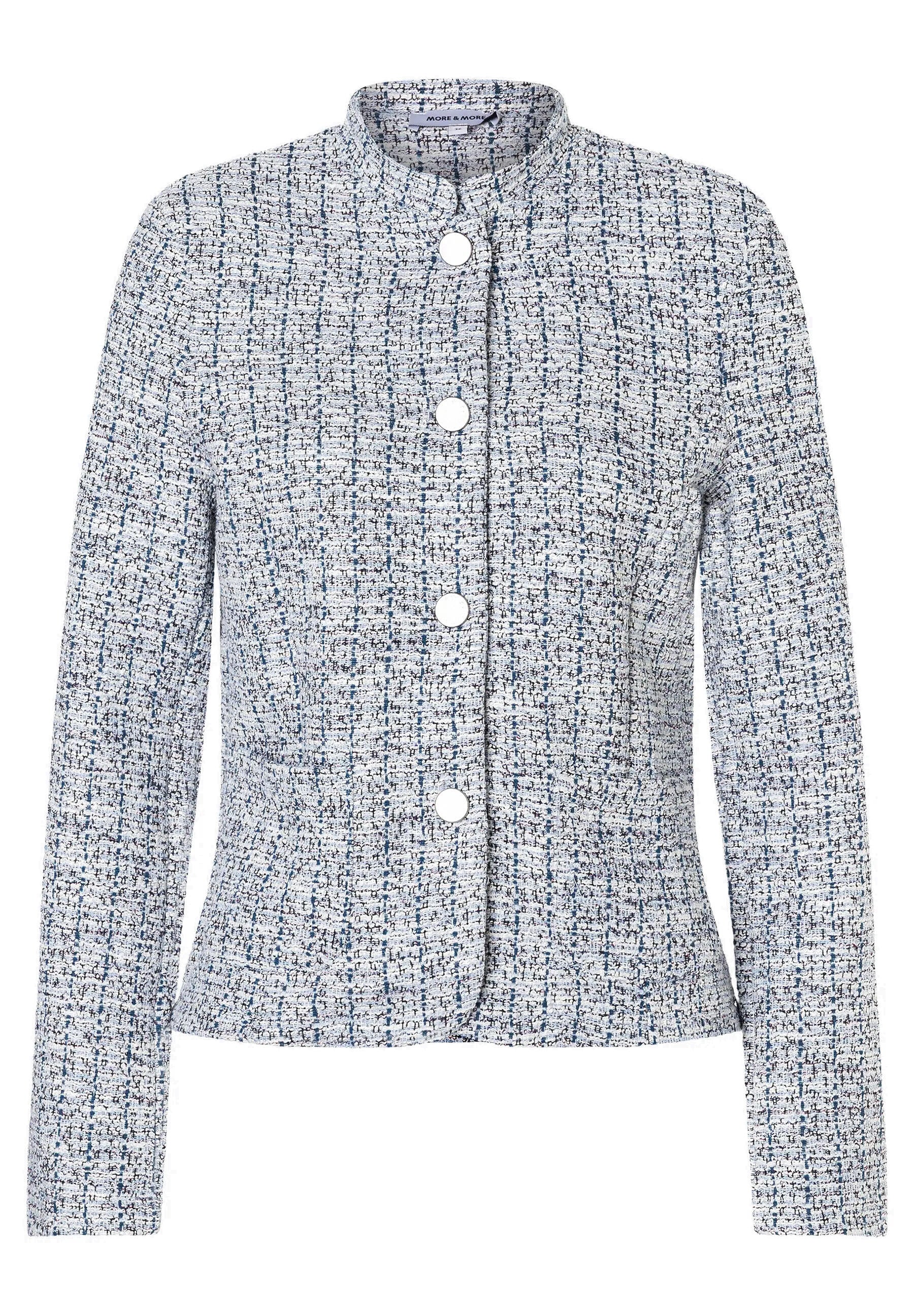 Blazerjacke aus Bouclé - 4041 - Blau