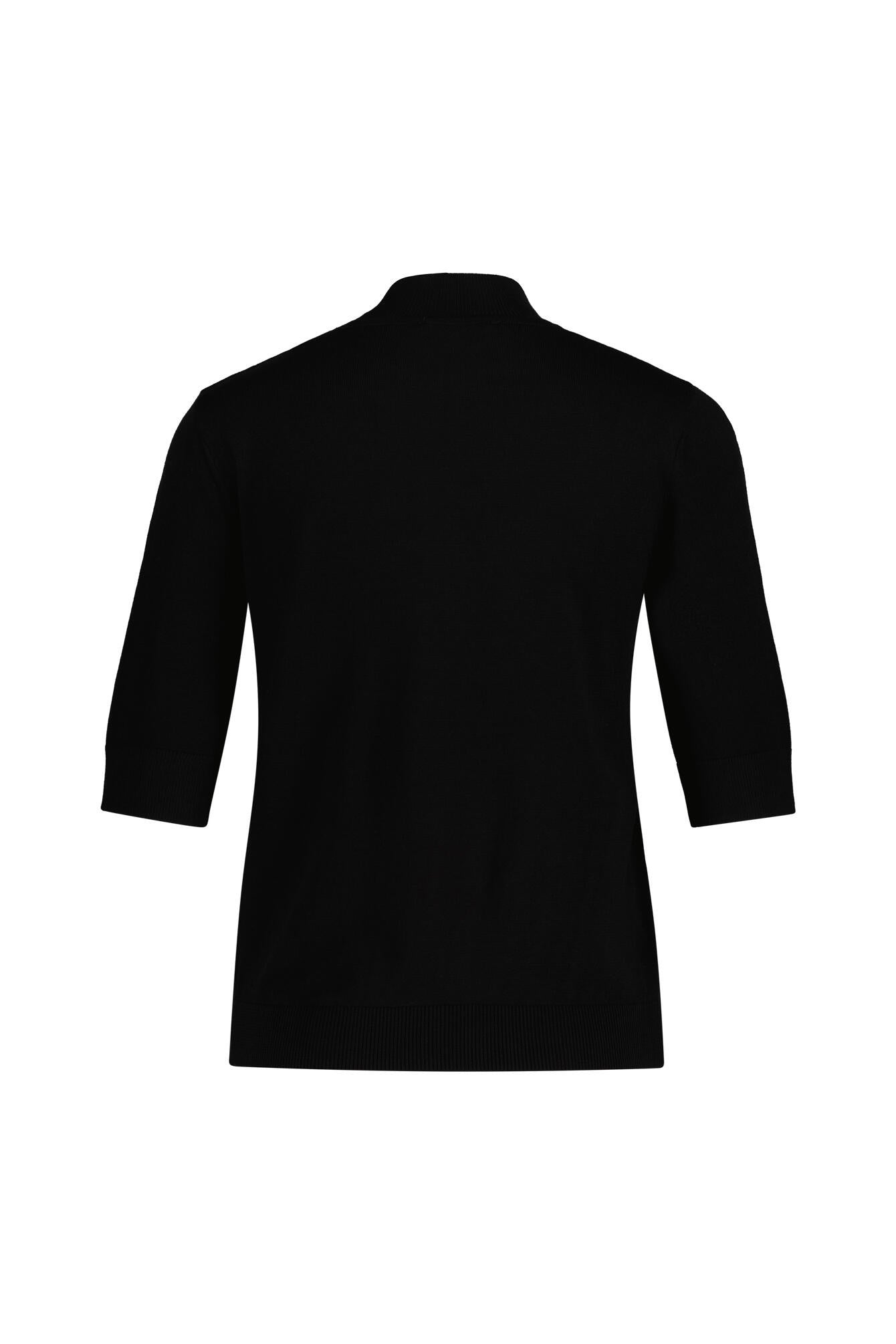 Strickshirt - 0790 - Schwarz