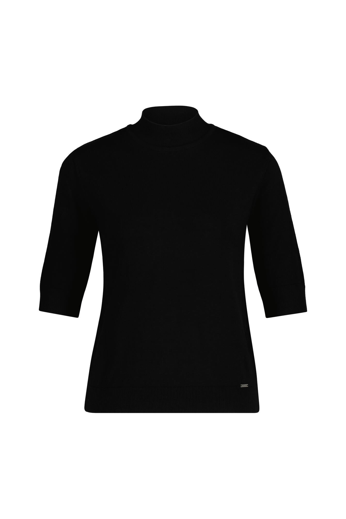 Strickshirt - 0790 - Schwarz
