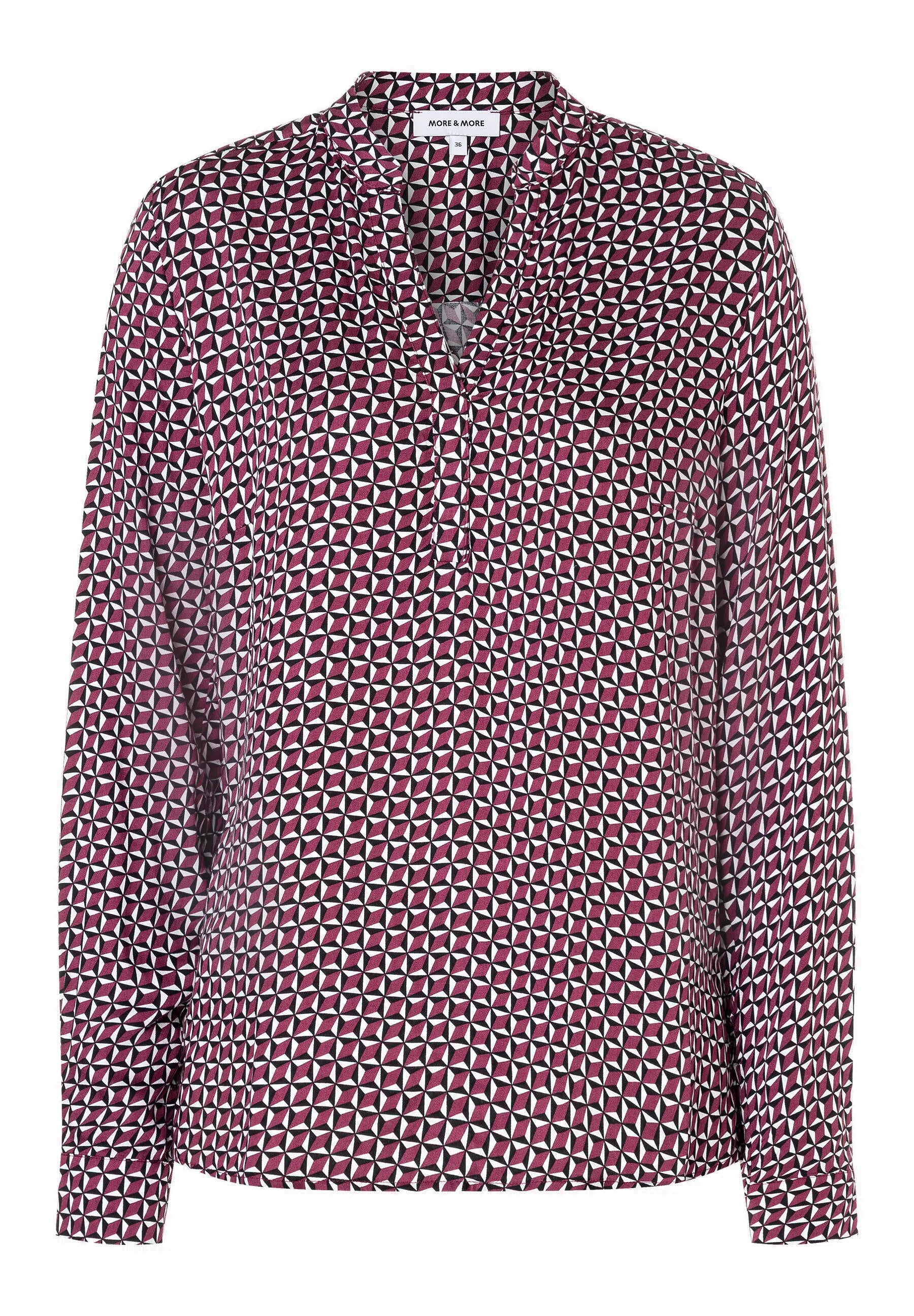 Schlupfbluse aus Viskose - 3564 - Rot