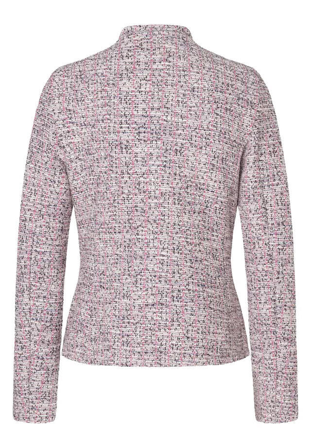 Jerseyjacke aus Bouclé - 4819 - Rosa