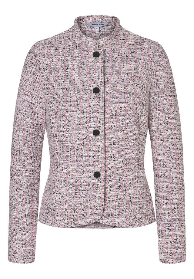 Jerseyjacke aus Bouclé - 4819 - Rosa