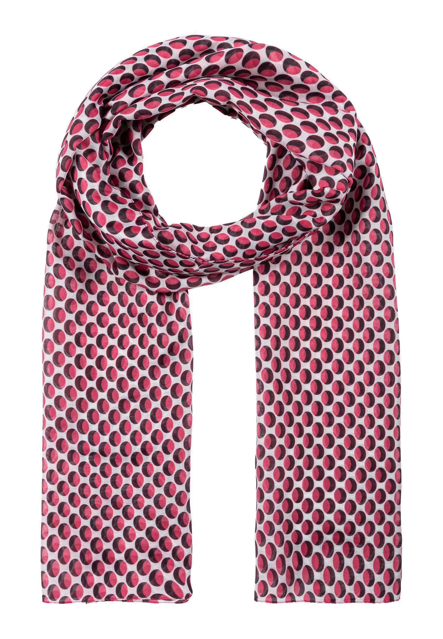 Schal gemustert - 3819 - Rosa