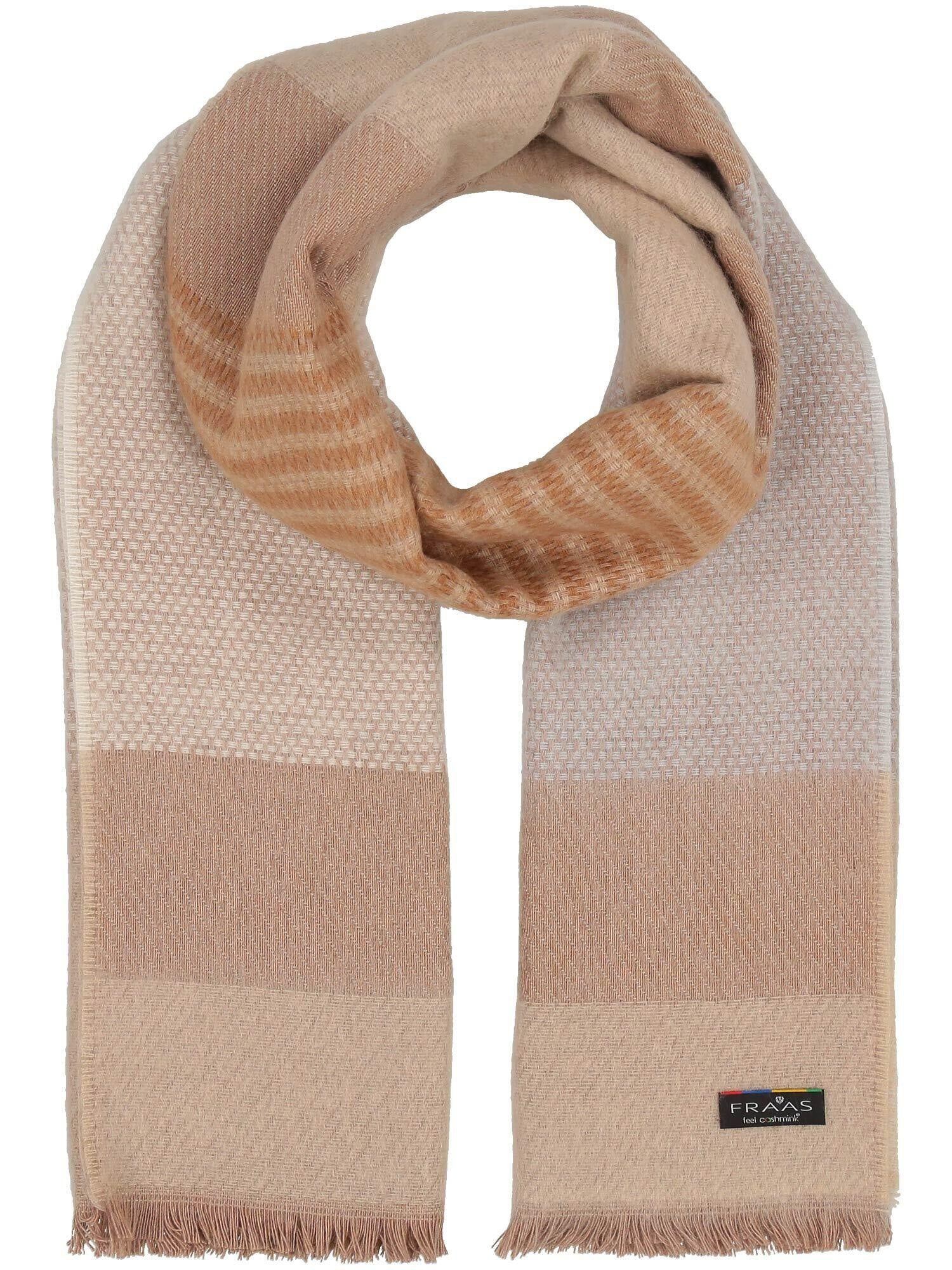 Gemusterter Schal - 071 - Beige