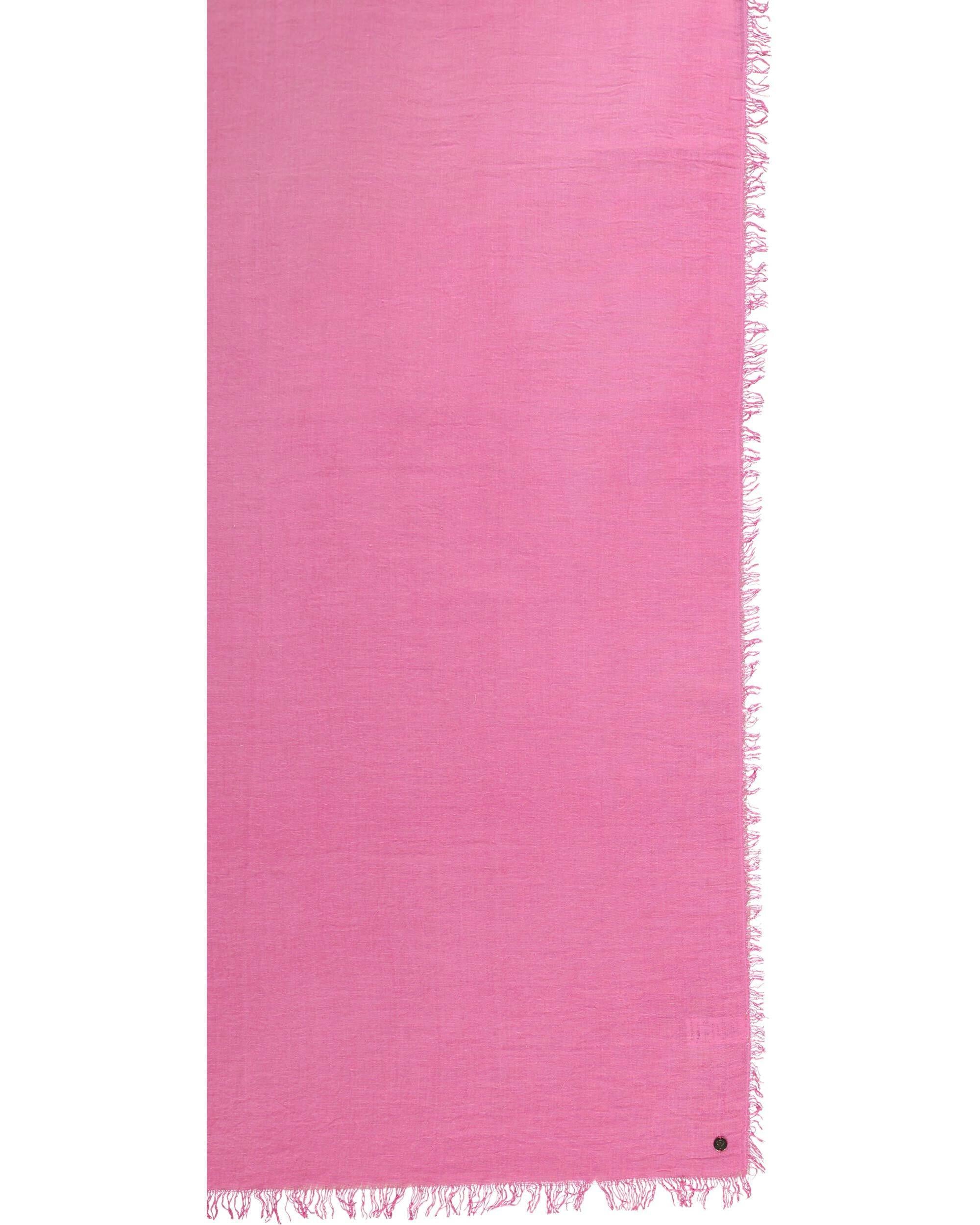 Stola mit Fransen - 456 - Pink