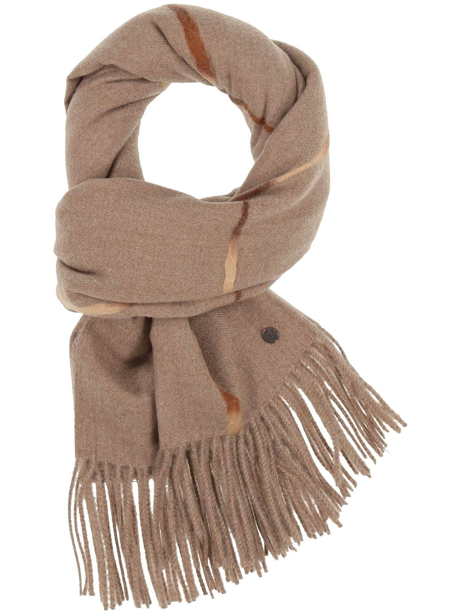 Gemusterter Schal - 881 - Beige