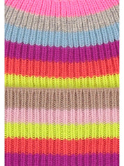 Gestreifte Strickmütze - 979 - Mehrfarbig