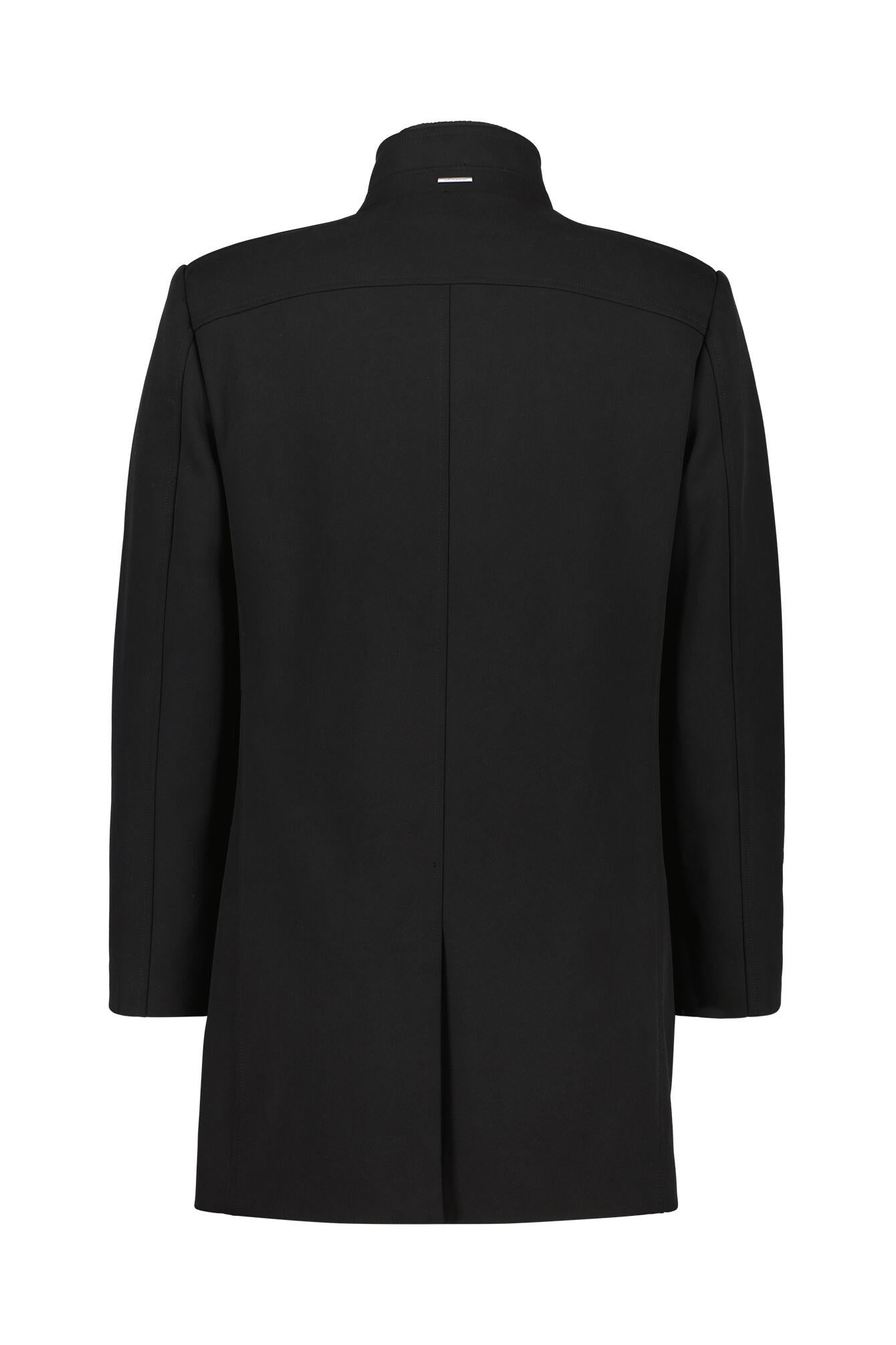 Mantel mit abnehmbaren Reisverschluss - A001 - Schwarz