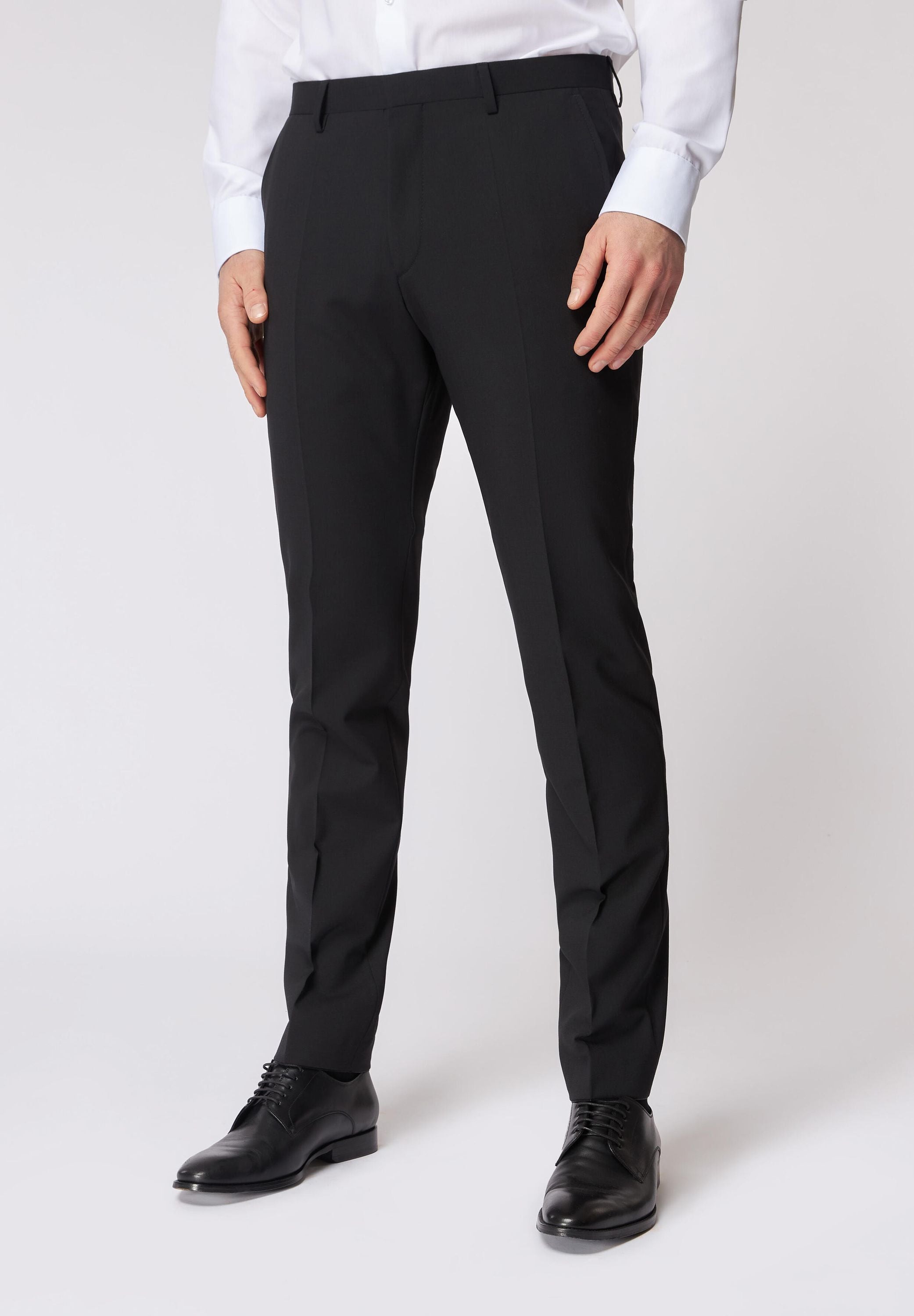 Anzughose Slim Fit - A001 - Schwarz