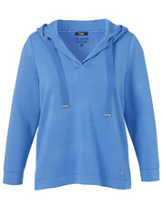 Sweatshirt mit Kapuze - 874 - Blau