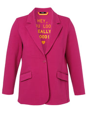 Blazer mit Pattentaschen - 254 - Pink