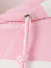 Sweathoodie gestreift aus Viskosemix - 674954 - Pink