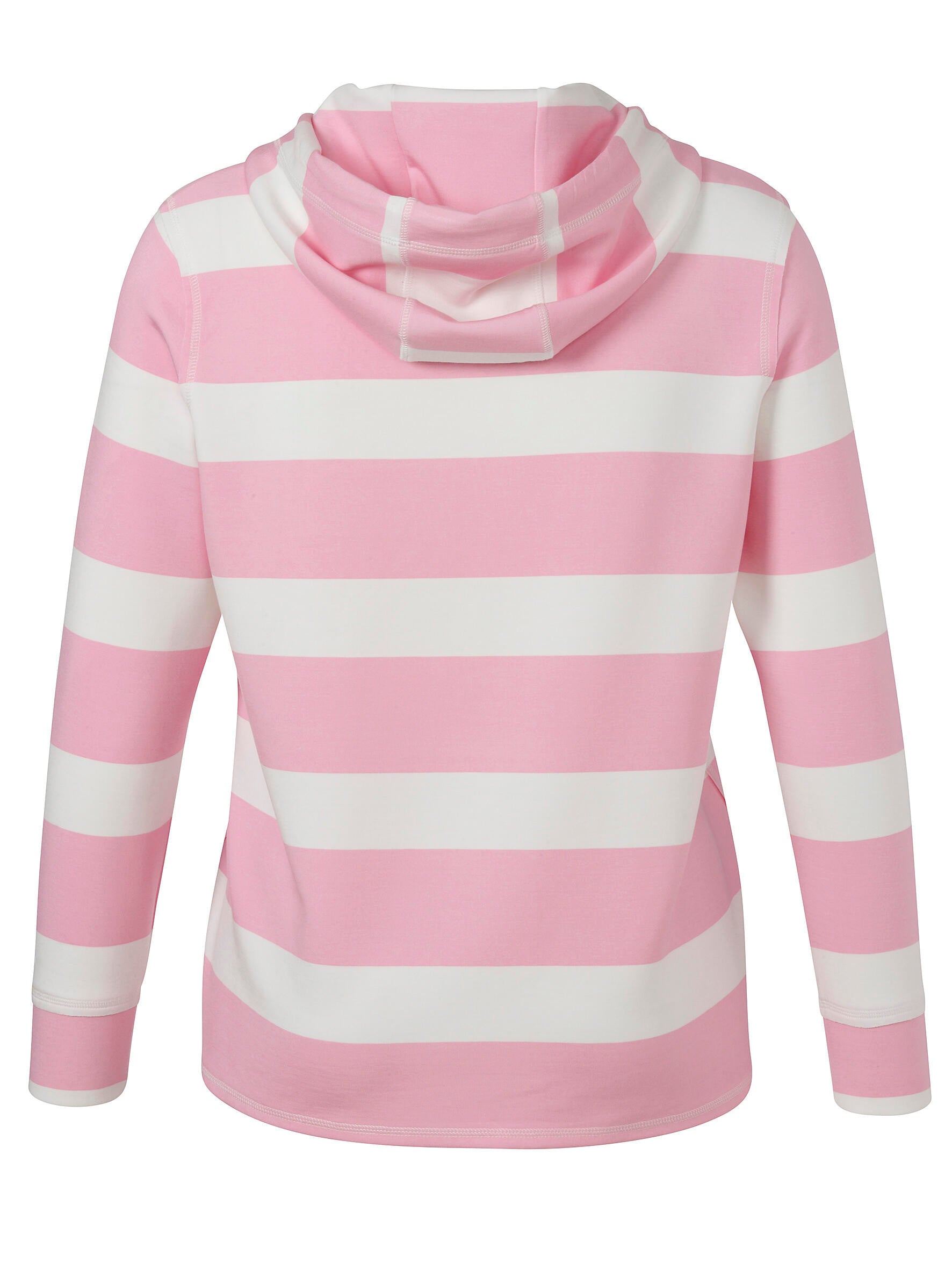 Sweathoodie gestreift aus Viskosemix - 674954 - Pink