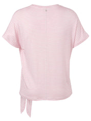 T-Shirt gestreift aus Viskose - 674954 - Pink