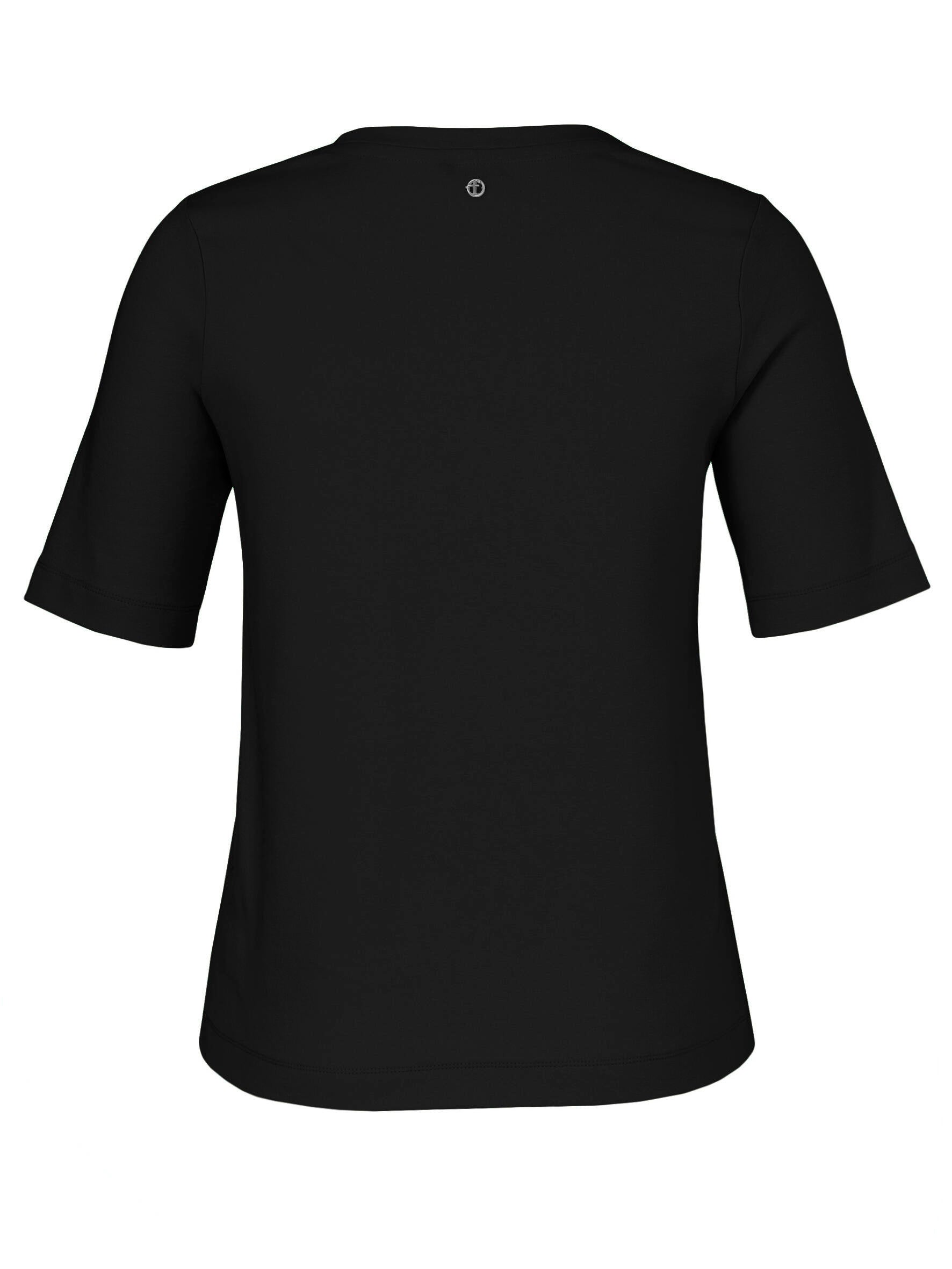 T-Shirt aus Baumwolle - 104 - Schwarz