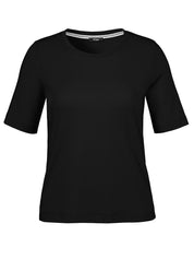 T-Shirt aus Baumwolle - 104 - Schwarz