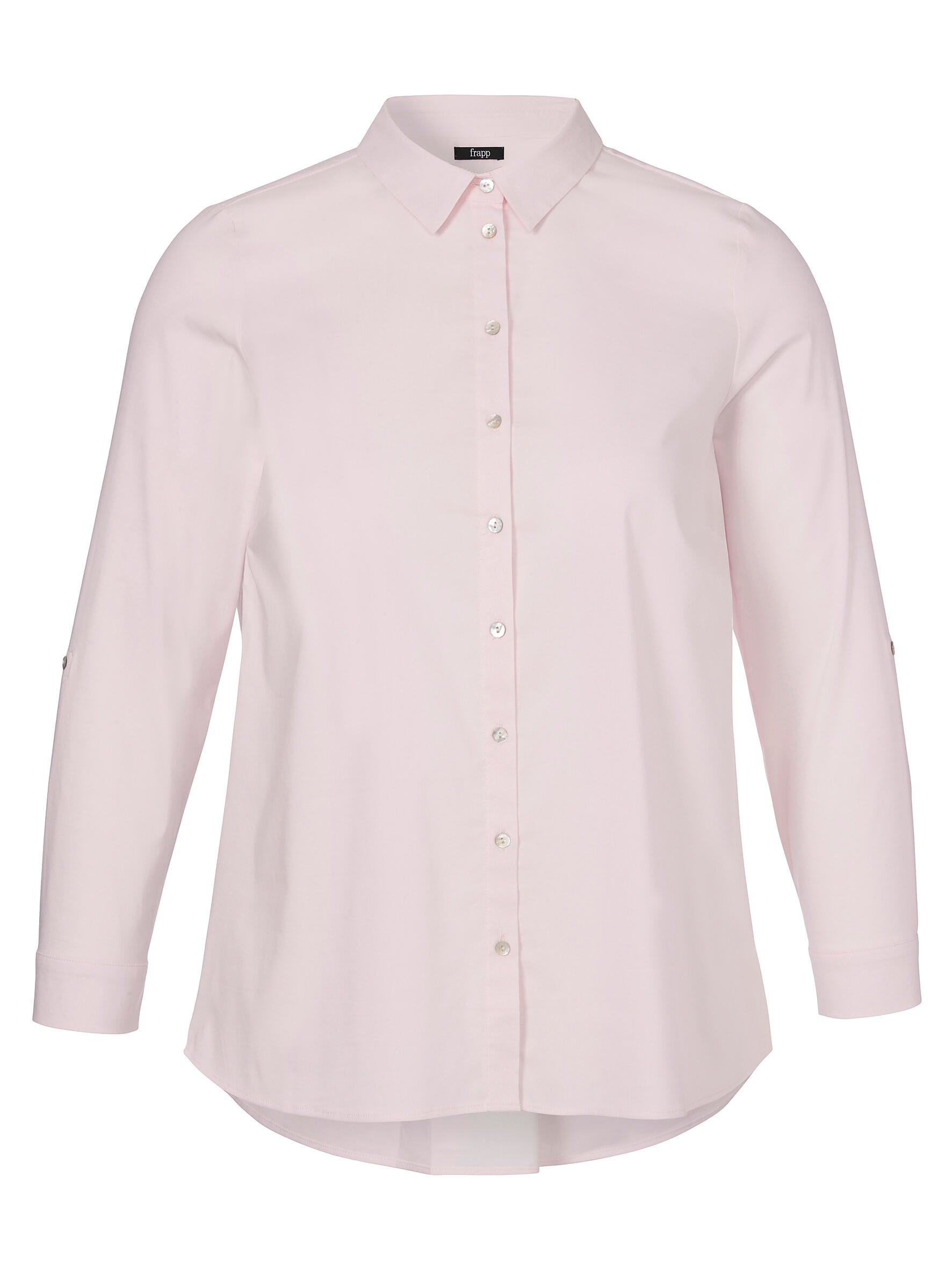 Hemdbluse aus Baumwollmix - 694 - Rosa