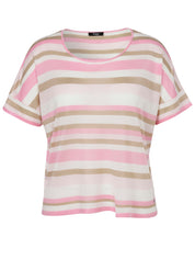 T-Shirt aus Viskosemix - 677 - Rosa