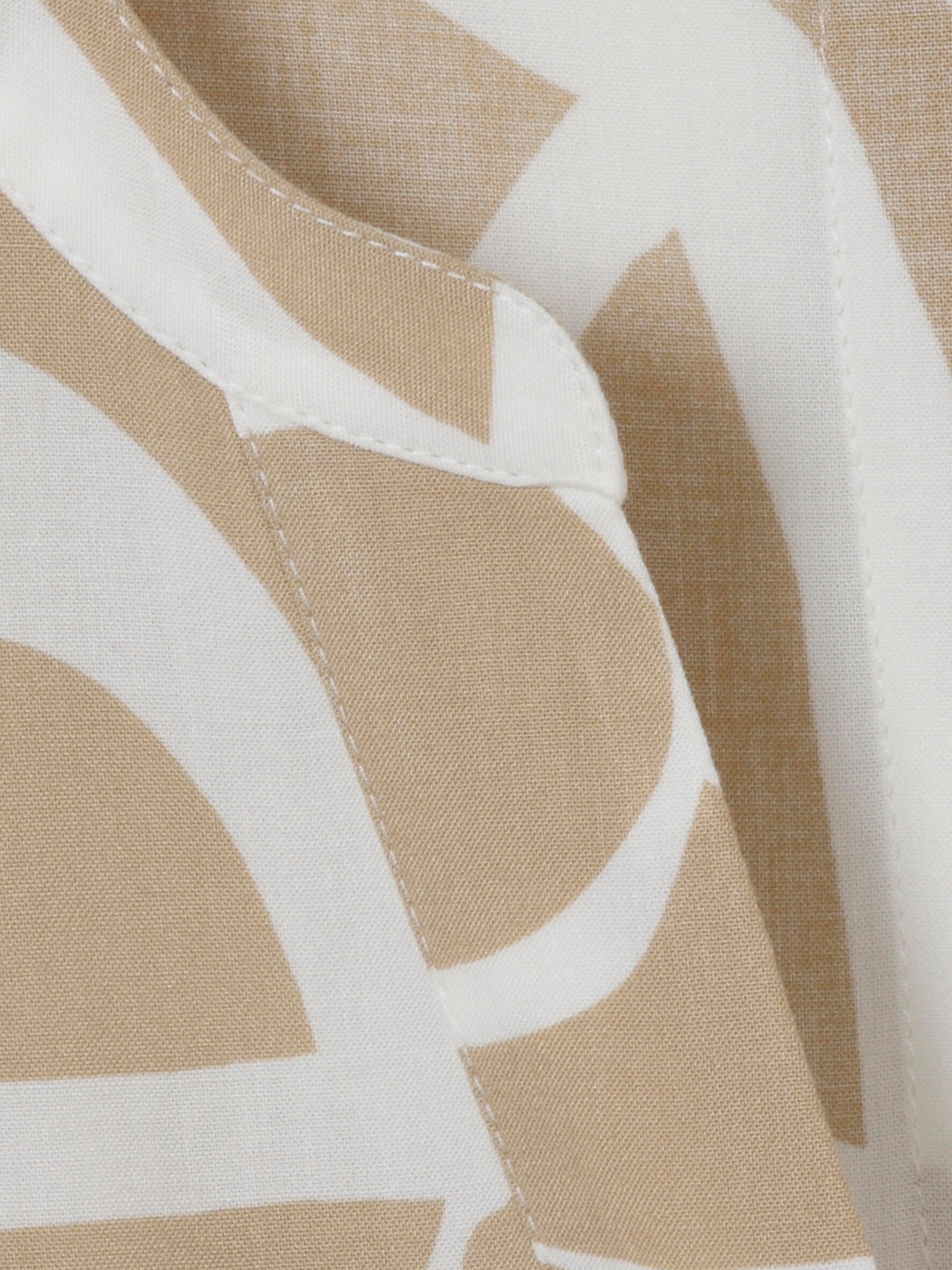 Freizeitkleid gemustert Midi - 774954 - Beige