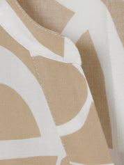 Freizeitkleid gemustert Midi - 774954 - Beige