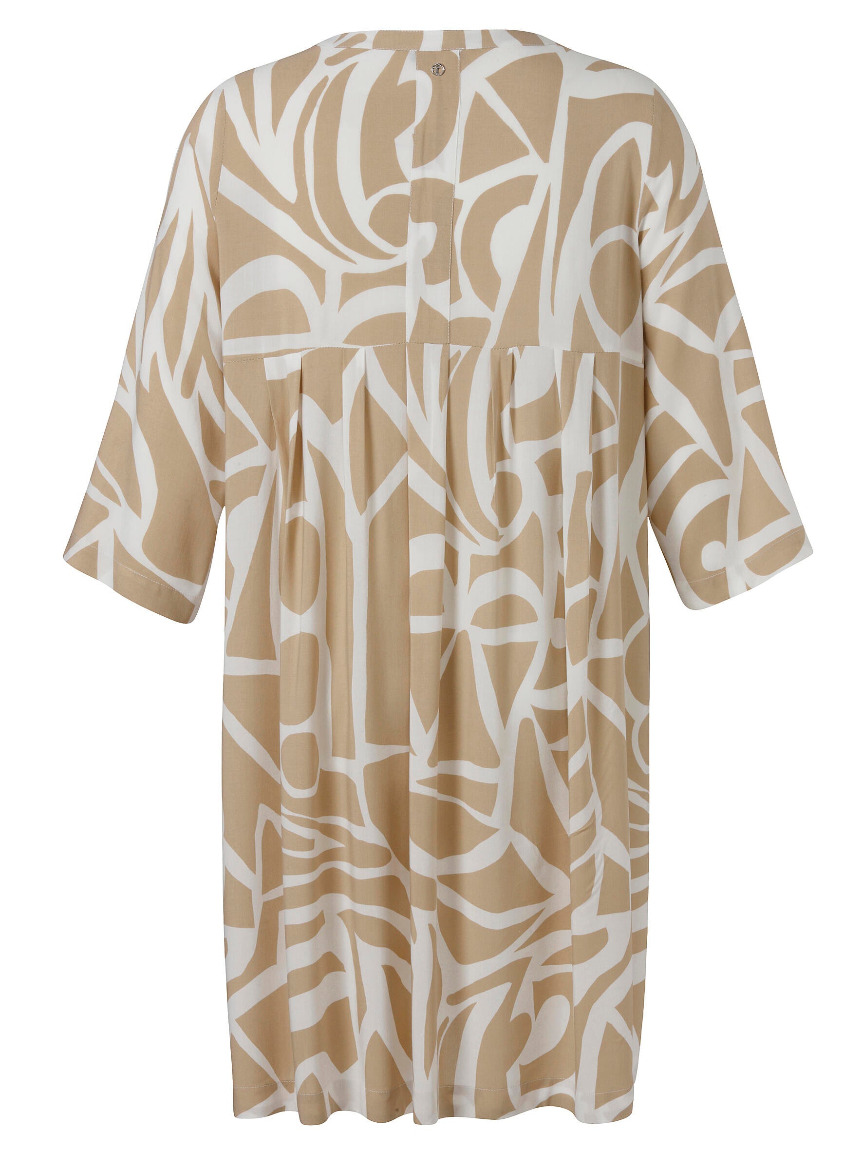 Freizeitkleid gemustert Midi - 774954 - Beige