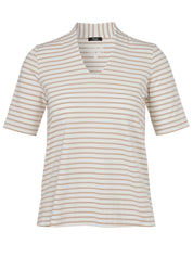 T-Shirt gestreift - 774954 - Beige