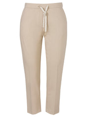 Stoffhose aus Viskosemix - 774 - Beige