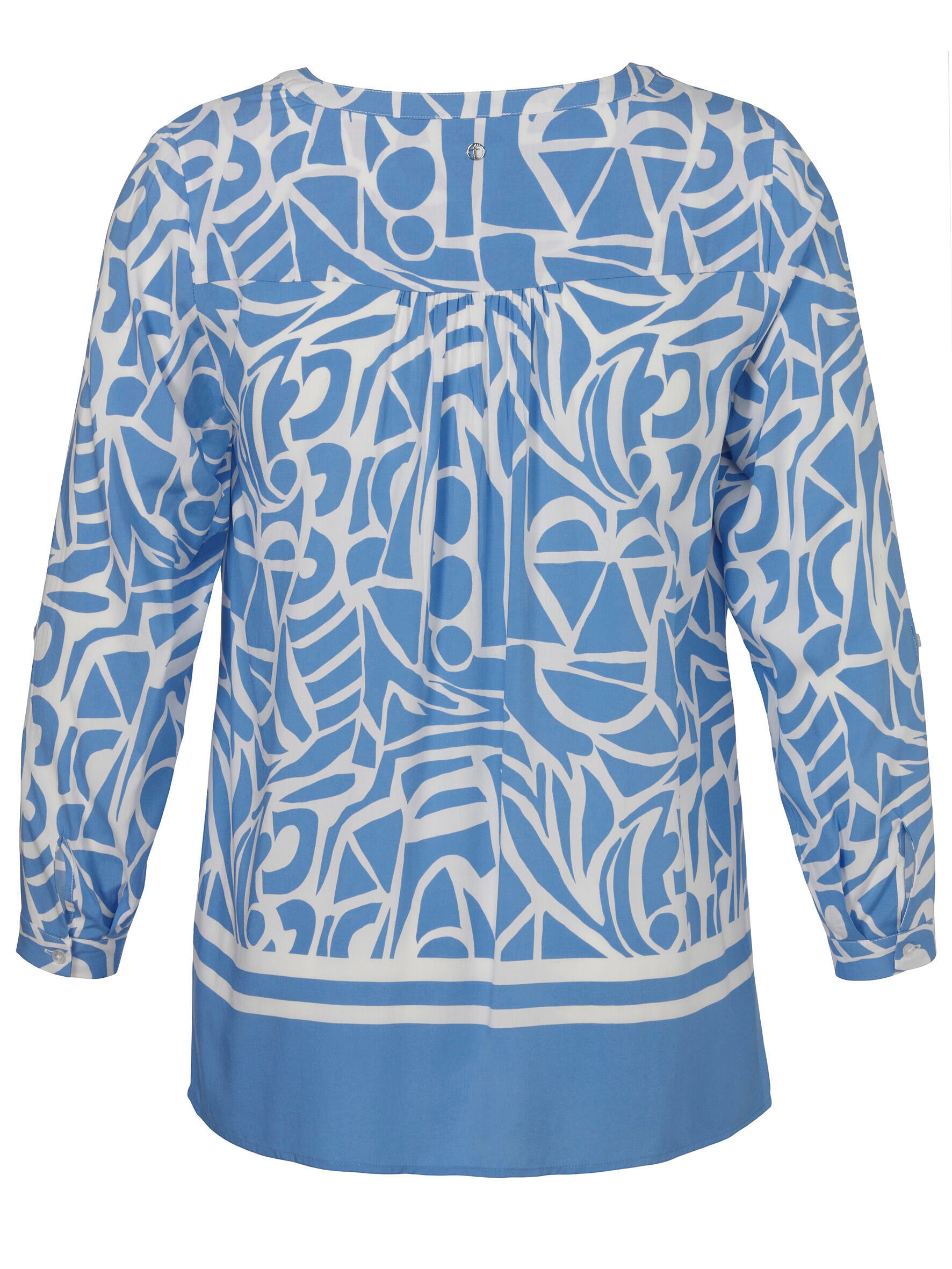 Bluse mit V-Ausschnitt - 864954 - Blau