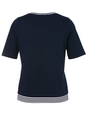 T-Shirt Rundhals 1/2 Arm - 814994 - Blau