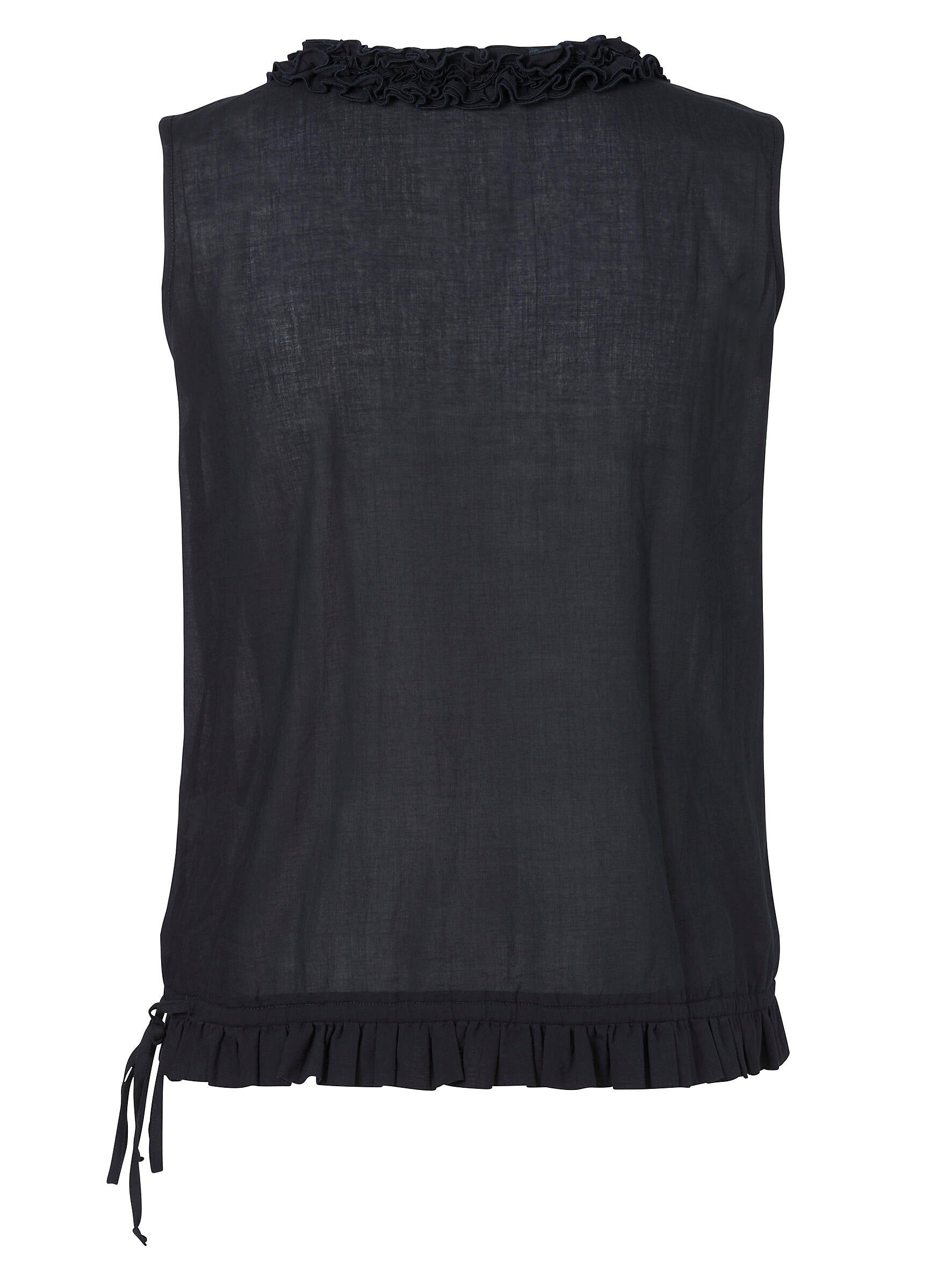 Top Rundhals ohne Arm - 814 - Blau