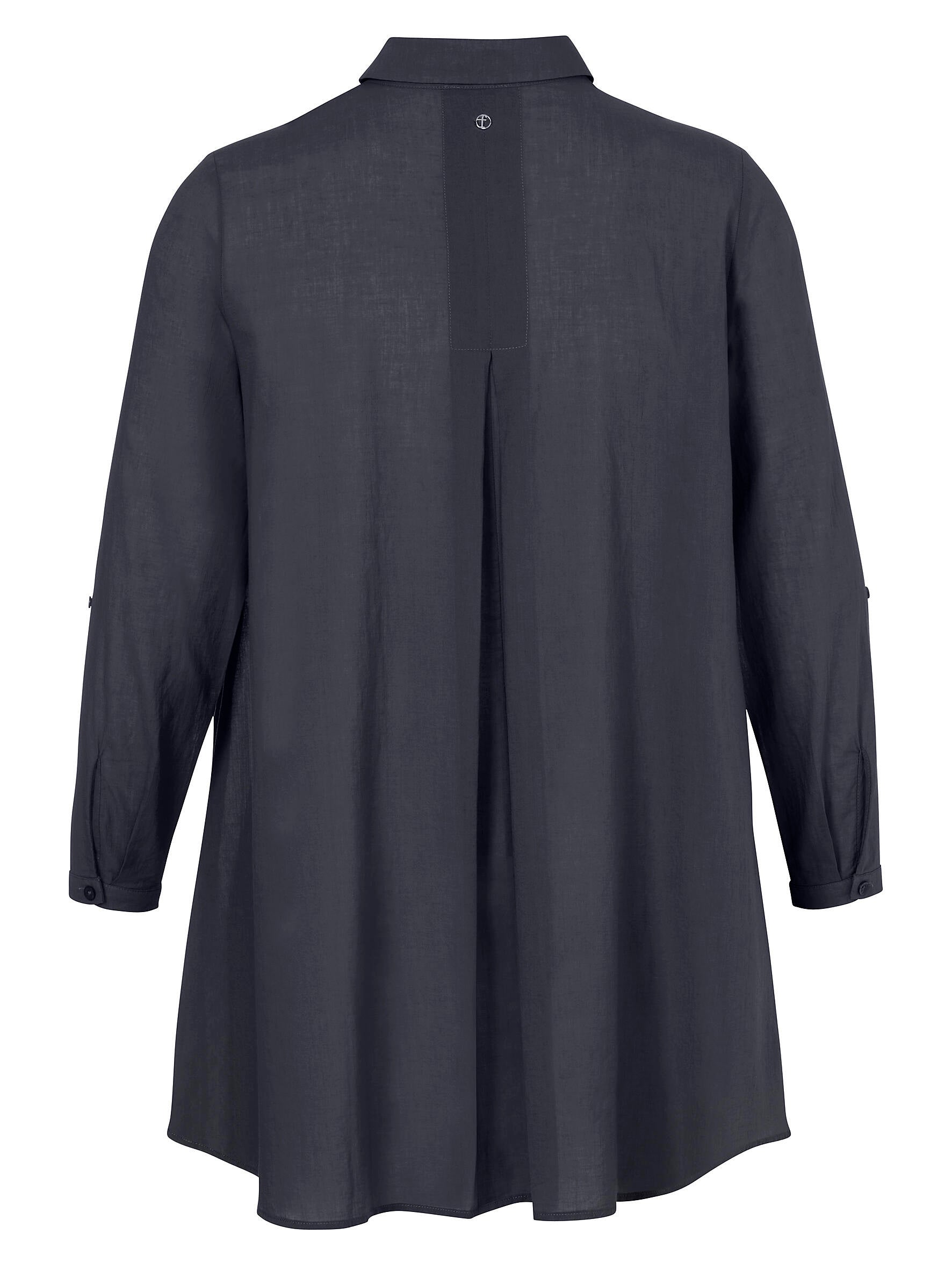 Bluse Hemdkragen 1/1 Arm - 814 - Blau