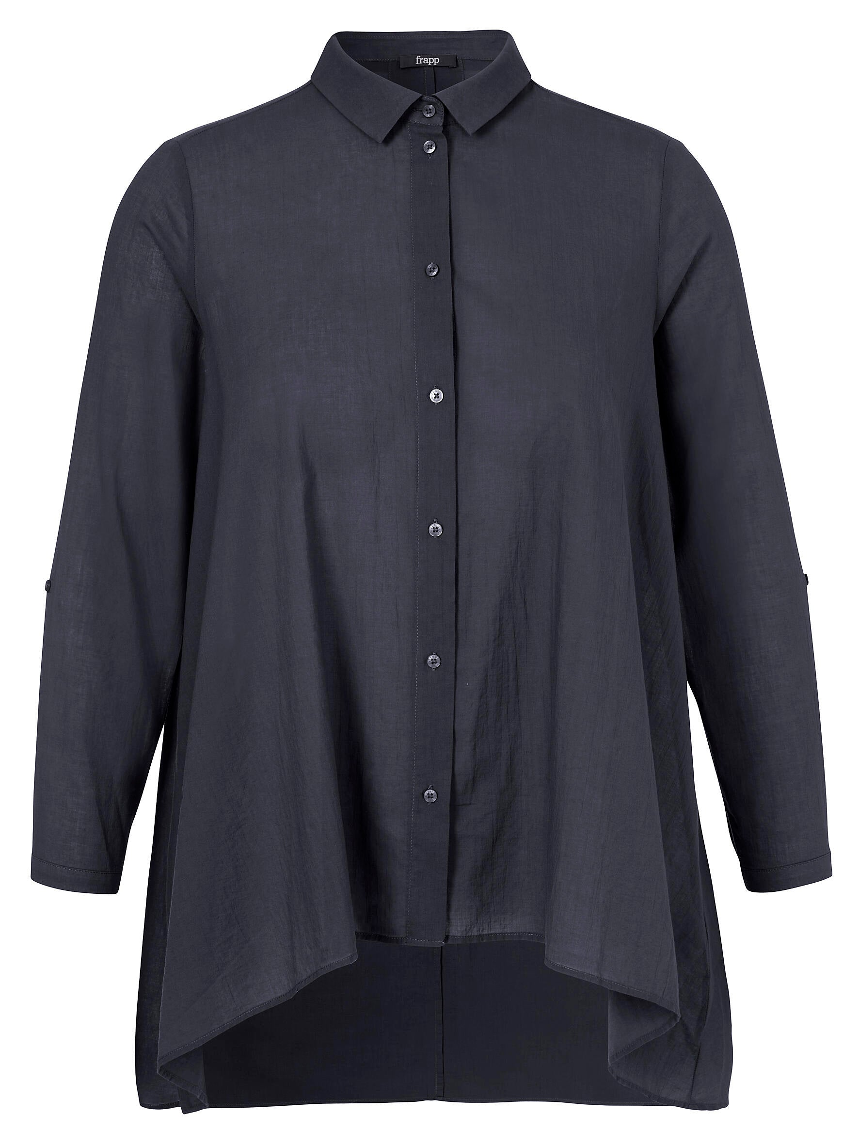 Bluse Hemdkragen 1/1 Arm - 814 - Blau