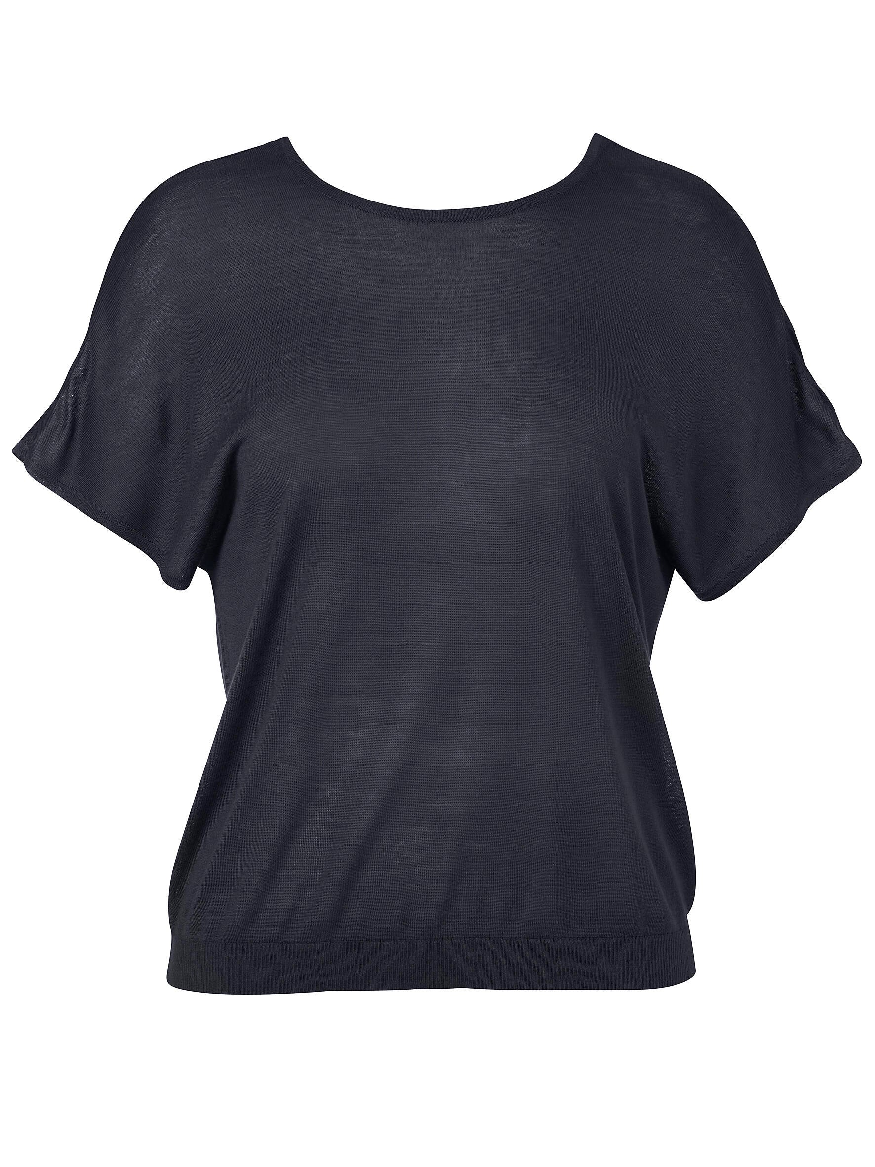 Pullover Rundhals 1/2 Arm überschnittene Schulter - 814 - Blau
