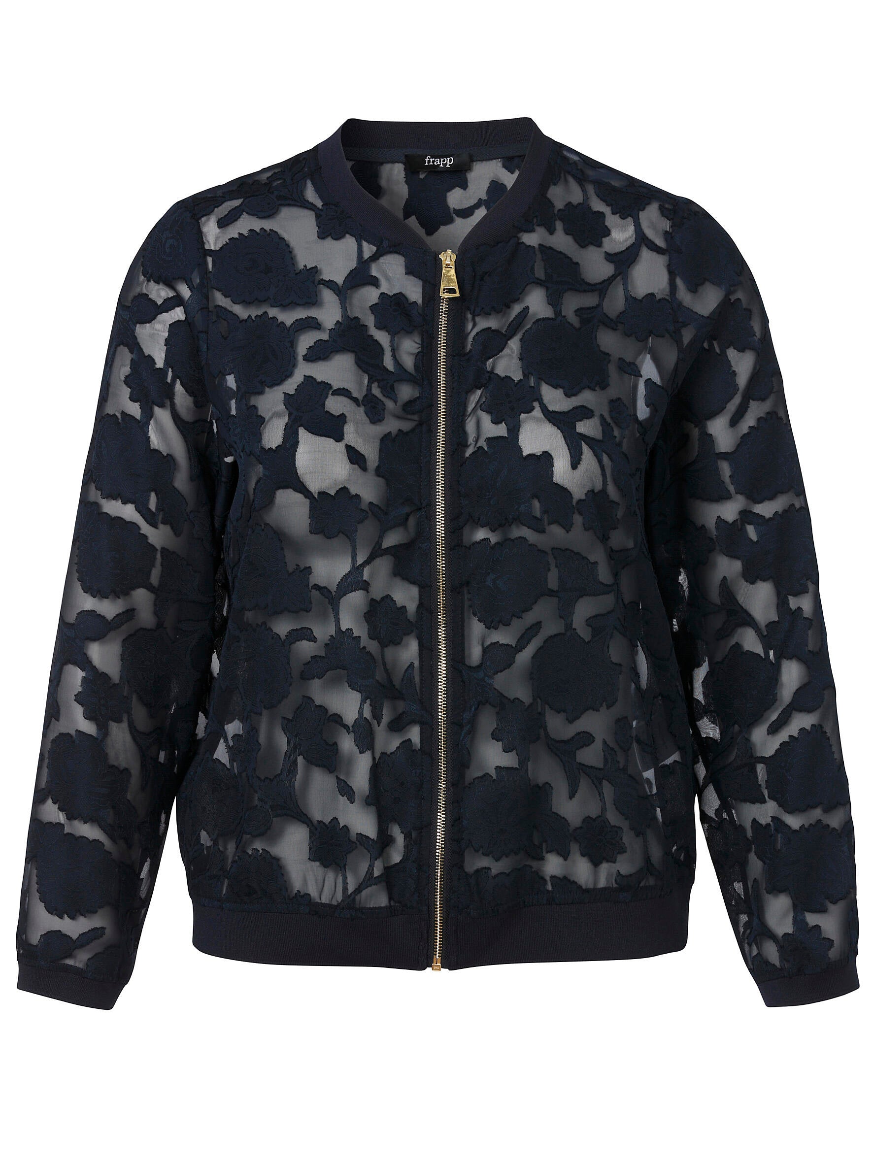 Blouson Kragen 1/1 Arm Zipper - 814 - Blau