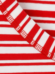Langarmshirt gestreift aus Baumwolle - 354954-red / offwhite - Rot