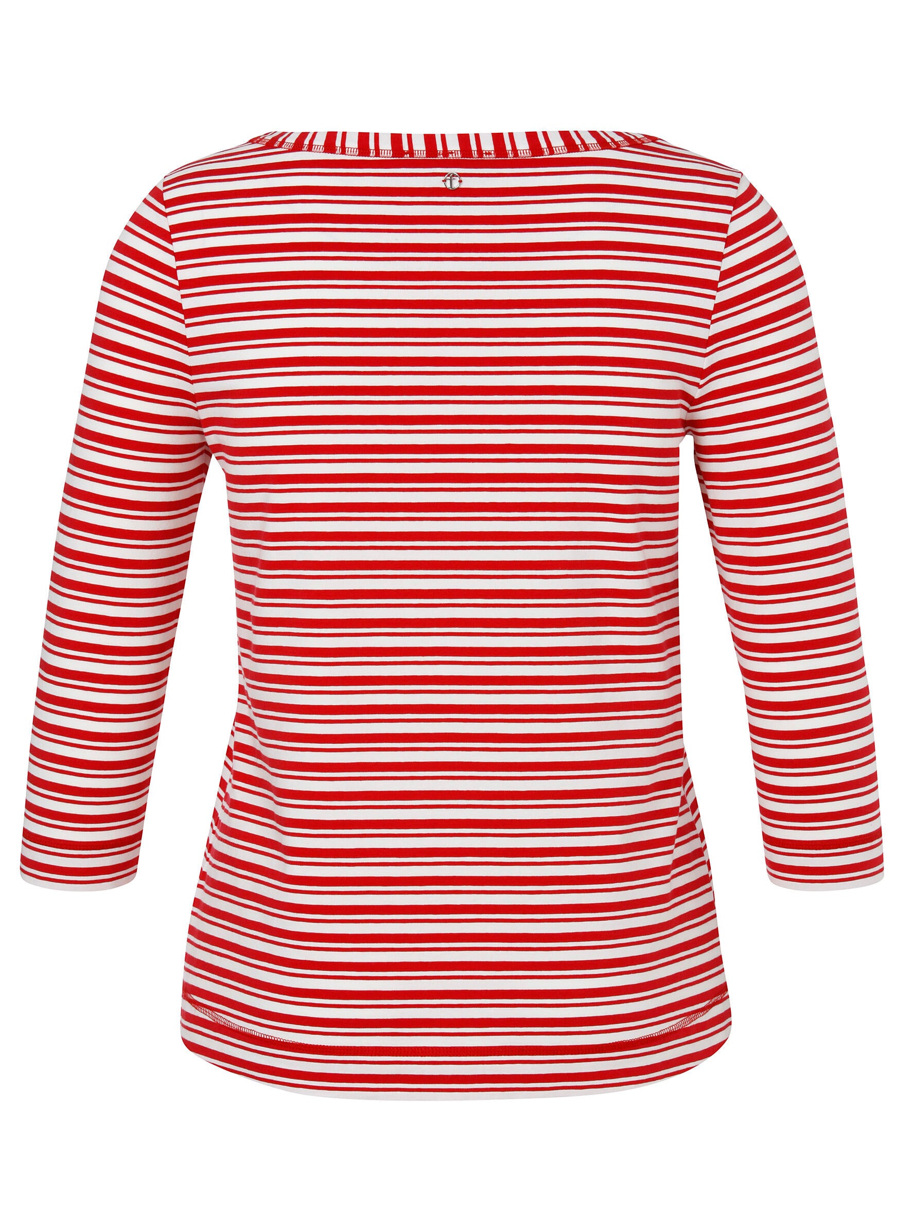 Langarmshirt gestreift aus Baumwolle - 354954-red / offwhite - Rot