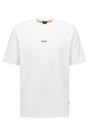 T-Shirt aus Baumwolle - 100-White - Weiß