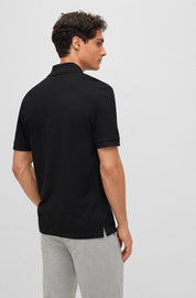 Poloshirt aus Baumwolle - 001-Black - Schwarz