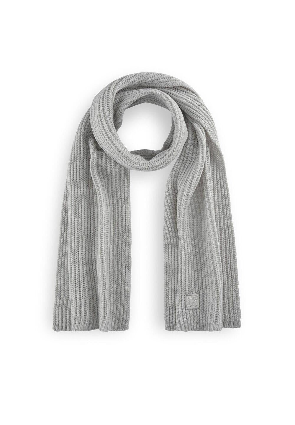 Gerippter Strickschal - GRY1 - Grau