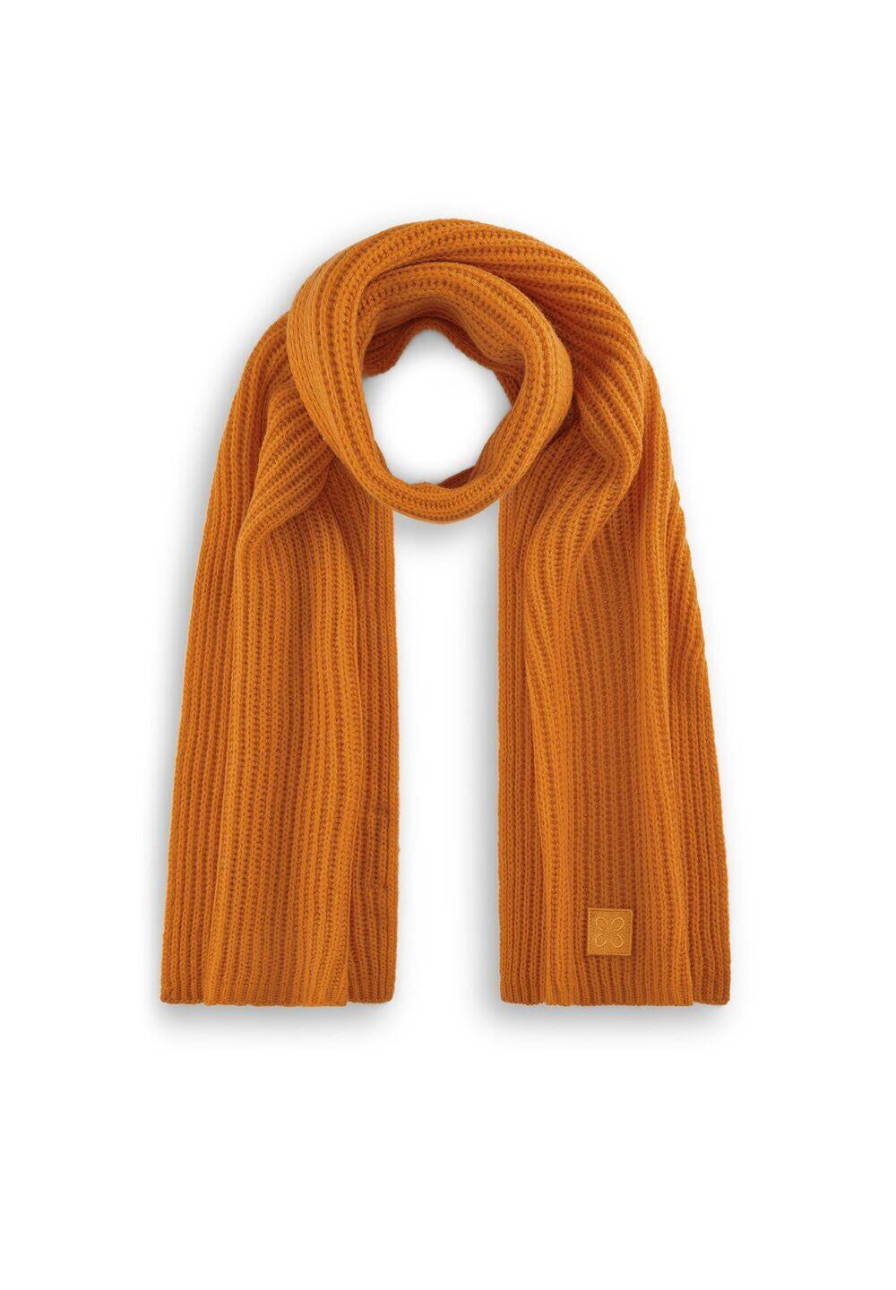 Gerippter Strickschal - ORA2 - Orange