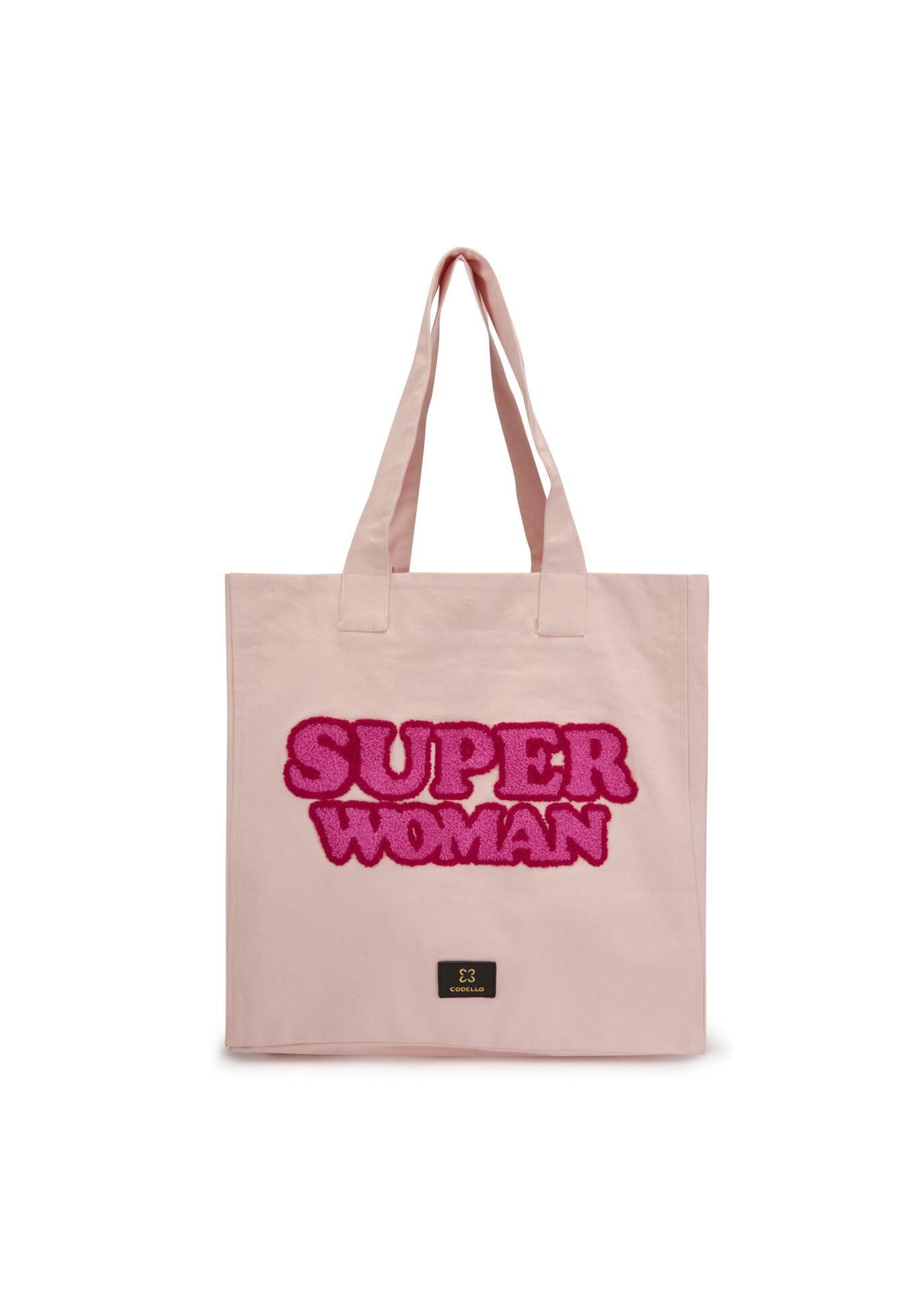 Shopper aus Canvas - PIN1 - Rosa