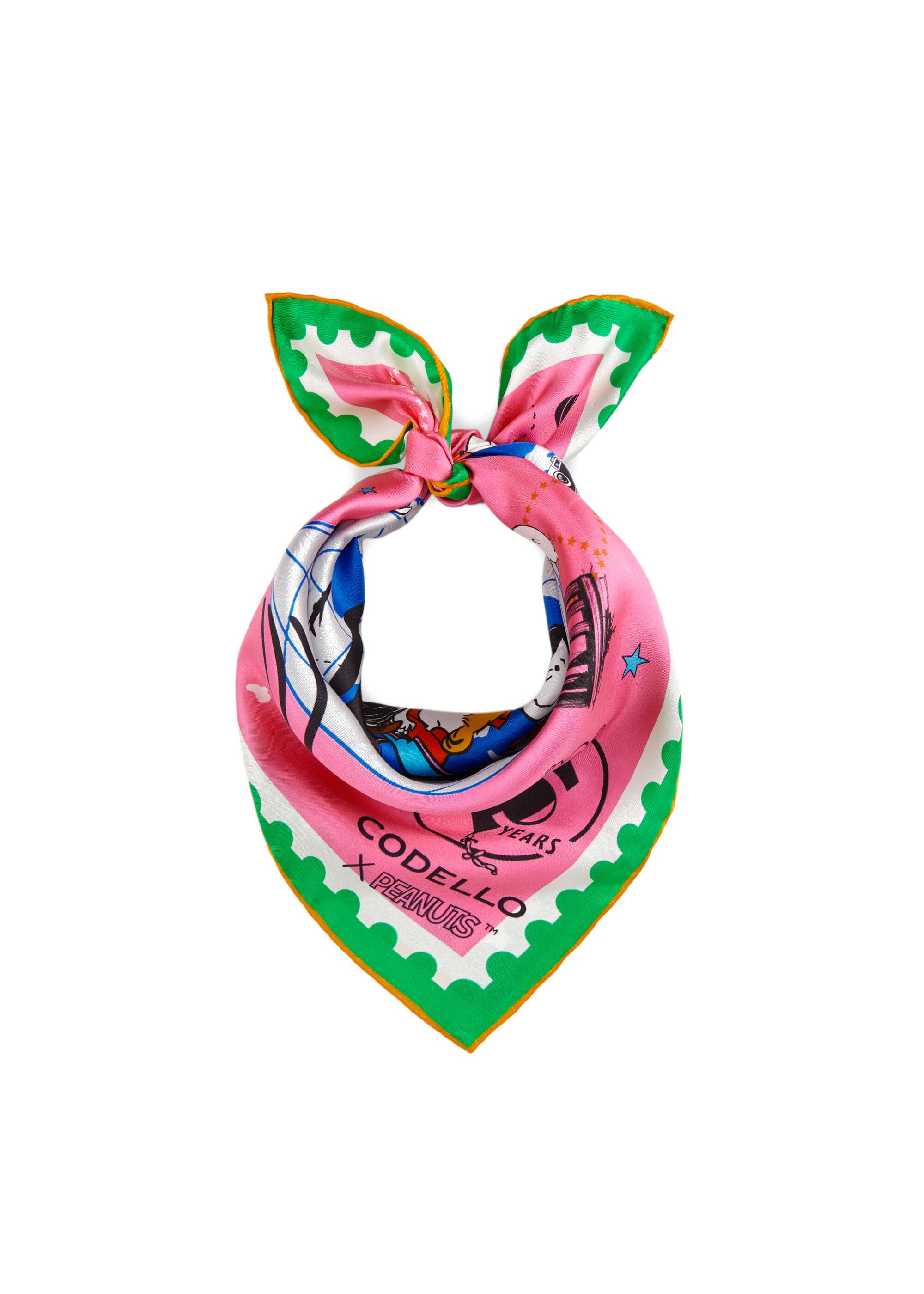 Nickituch PEANUTS aus Seide - PIN2 - Pink