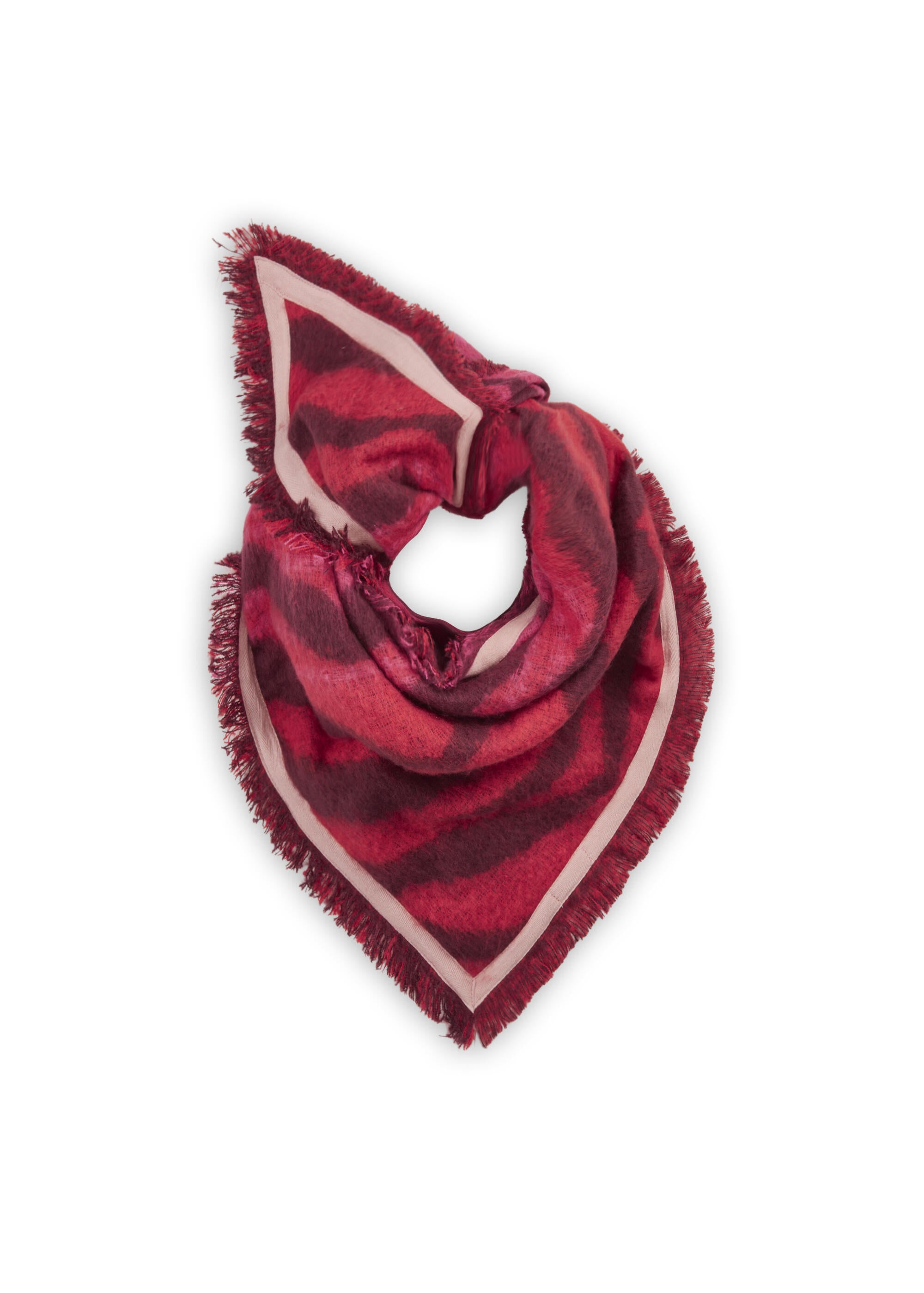 Dreieckstuch mit Animalprint - PIN3 - Pink