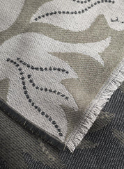 Schal mit PEACE ON EARTH-Schriftzug - BLK2 - Schwarz