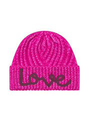 Strickmütze LOVE - PIN2 - Pink