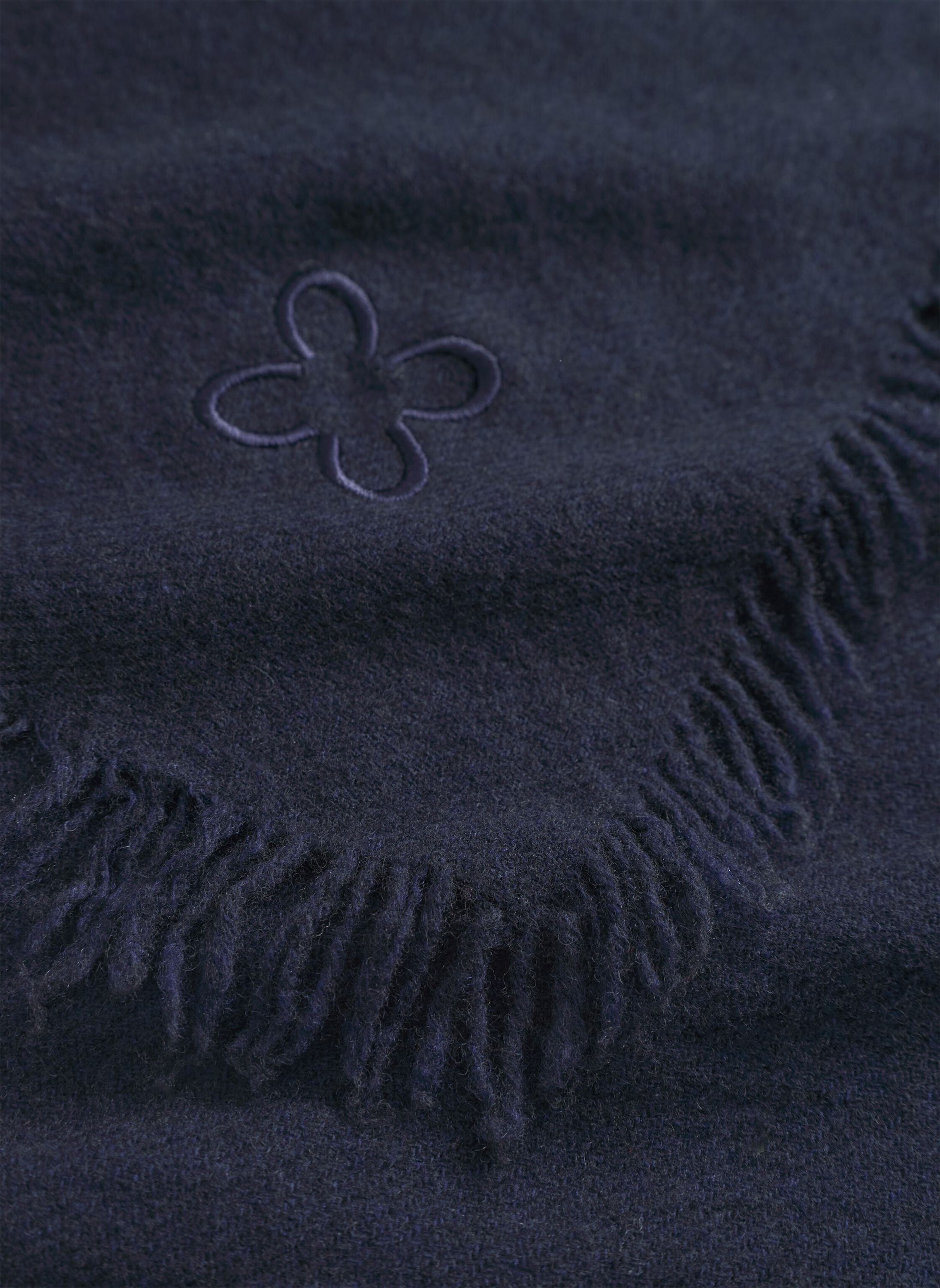 Schal aus Wolle - BLU4 - Blau