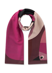 Schal gemustert - RED3 - Rot