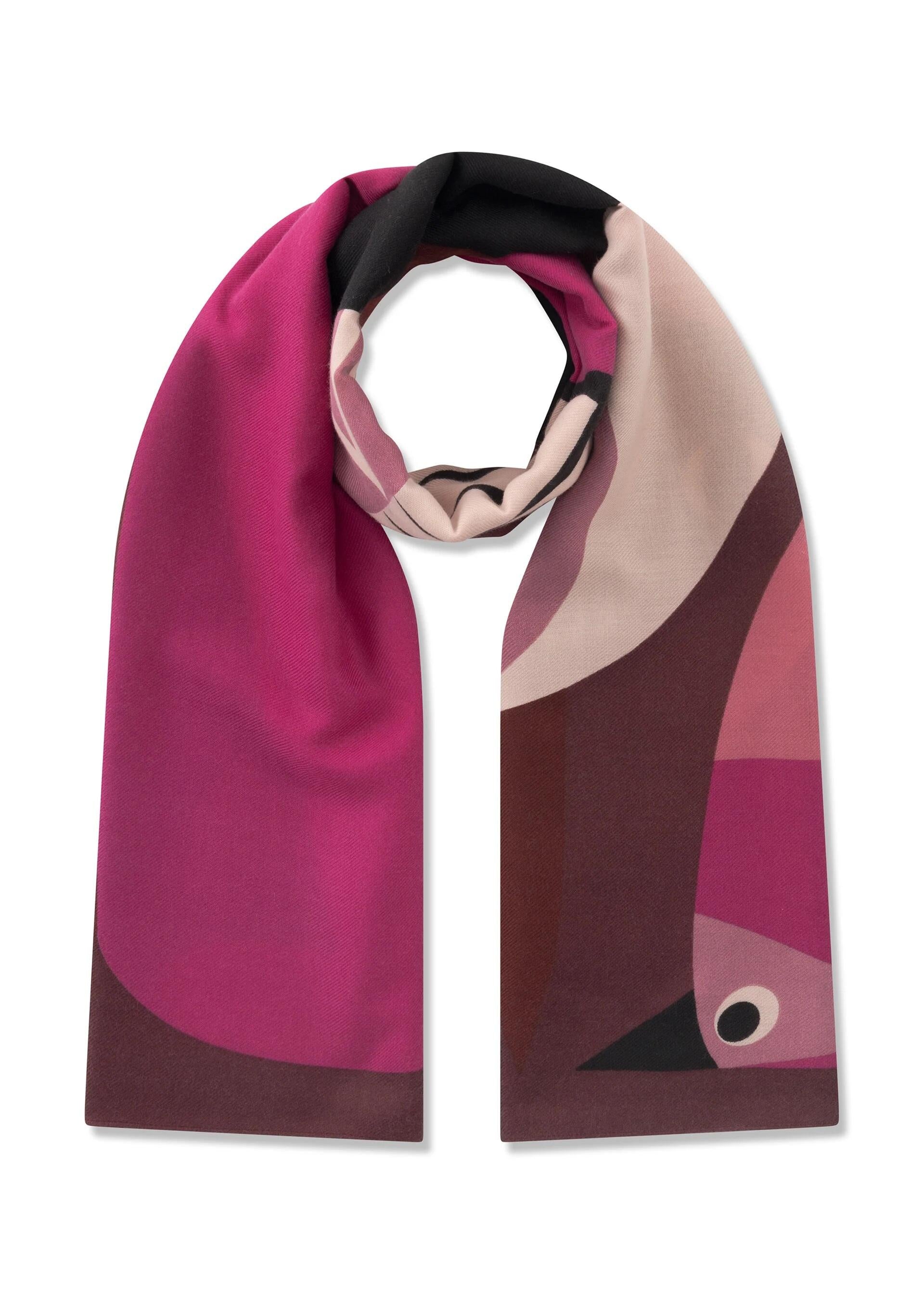 Schal gemustert - RED3 - Rot